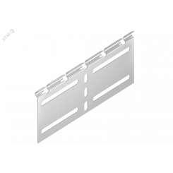 Соединитель регулируемый горизонтальный внешний H=50мм S=1.2мм оцинкованный