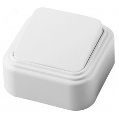 Выключатель наружный одноклавишный, 250В, 6А, IP20, белый, Stekker Выключатель наружный одноклавишный, 250В, 6А, IP20, белый, Stekker