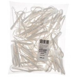 Дюбель-хомут для крепления кабеля 19-25мм белый нейлон (100шт) Дюбель-хомут для крепления кабеля 19-25мм белый нейлон (100шт)