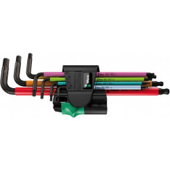 Набор Г-образных ключей с шаром магнит 1.5 - 6.0 мм 7 предметов. 950/7 Hex-Plus Multicolour Magnet BlackLaser 1