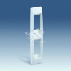 Рамка узкая с суппортами на два узких модуля для скрытого монтажа, S82C, алюминий