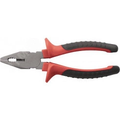 Плоскогубцы комбинированные ''Оптима'', двухцветные обрезиненные ручки, полированная сталь 165 мм Плоскогубцы комбинированные ''Оптима'', двухцветные обрезиненные ручки, полированная сталь 165 мм