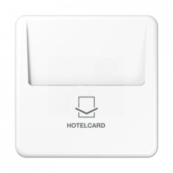 Накладка карточного выключателя белая (без        механизма)