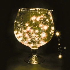 Гирлянда домашняя Твинкл Лайт 2х40LED теплый белый черный провод