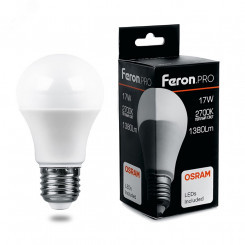Лампа светодиодная LED 17вт Е27 теплый Feron.PRO