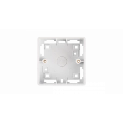 Коробка настенная, под лицевые панели и розетки формата 86х86мм, белая Коробка настенная, под лицевые панели и розетки формата 86х86мм, белая