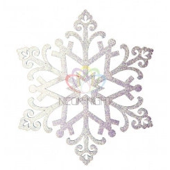 Фигура профессиональная елочная Снежинка Снегурочка 81см белый Фигура профессиональная елочная Снежинка Снегурочка 81см белый