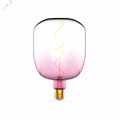 Лампа светодиодная LED 5 Вт 200 Лм 1800К теплая Е27 V140 pink-clear flexible Filament Gauss Лампа светодиодная LED 5 Вт 200 Лм 1800К теплая Е27 V140 pink-clear flexible Filament Gauss