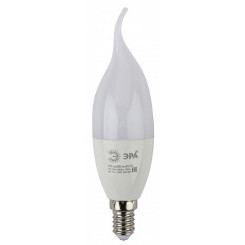 Лампа светодиодная LED BXS-9W-840-E14 (диод, свеча на ветру, 9Вт, нейтр, E14 (10/100/2800) ЭРА