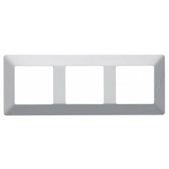 Valena LIFE Рамка 3 поста алюминий универсальная