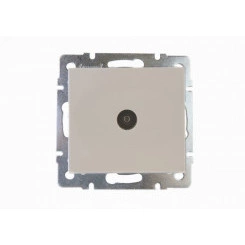 Розетка RAIN ТВ проходная крем механизм Розетка RAIN ТВ проходная крем механизм