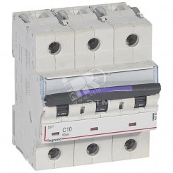 Выключатель автоматический DX3 50кА 10А 3П C Выключатель автоматический DX3 50кА 10А 3П C