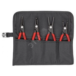 Набор щипцов прецизионных для внутренних и внешних стопорных колец чехол-скрутка из полиэстера 4 предмета щипцы 48 11 J2 48 21 J21 49 11 A2 49 21 A21 KN-001957V01