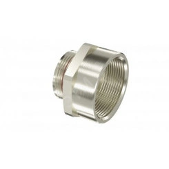 Взрывозащищенный Ex d e переходник. Тип В. ''наруж.резьб'' М25х1,5 - ''внутр.резьб'' M50х1,5. Нержавеющая сталь AISI316L. IP66/67/68