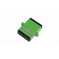 Адаптер оптический соединительный, SM, SC/APC-SC/APC, двойной, зеленый, упаковка 2шт
