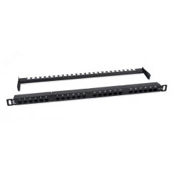 Патч-панель PLHD-24-Cat.5e-Dual-180-0,5U высокой плотности 19' (0,5U), 24 порта RJ-45, категория 5e, Dual IDC,180 градусов, с задним кабельным организатором Патч-панель PLHD-24-Cat.5e-Dual-180-0,5U высокой плотности 19' (0,5U), 24 порта RJ-45, категория 5e, Dual IDC,180 градусов, с задним кабельным организатором