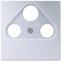 Накладка для телевизионной розетки (SAT-TV-FM)  Серия A500  Материал- дуропласт  Цвет- алюминий