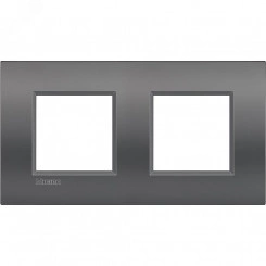 Livinglight. Рамка Air, немецкий стандарт 2+2 мод. Цвет ''Мокрый асфальт''