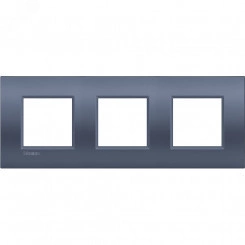 Livinglight. Рамка Air, немецкий стандарт 2+2+2 мод. Цвет ''Лунная ночь''