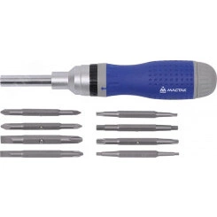 Отвертка со сменными вставками ''битами'' 19 в 1