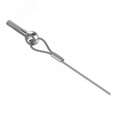 Трос оцинкованный с болтом М6 и замком 5 м, толщ. 2,0 мм, Сендзимир цинк