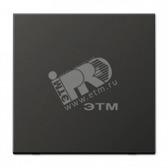 Клавиша 1-я для выключателей и кнопок  без подсветки. Серия LS990  Материал- металл  Цвет- антрацит