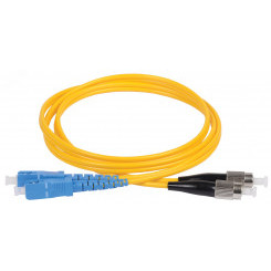 Шнур оптический коммутационный переходной (патч-корд) для одномодового кабеля (SM) 9/125 (OS2) SC/UPC-FC/UPC двойного исполнения (Duplex) LSZH 2м