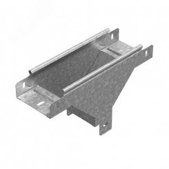 Ответвитель Т-образный вертикальный к лотку 200х100, толщ. 1,0 мм, Сендзимир цинк