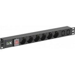 Блок PDU ITK6 розеток нем ст + 2 С13 LED 1U вх С14 алюмин Блок PDU ITK6 розеток нем ст + 2 С13 LED 1U вх С14 алюмин
