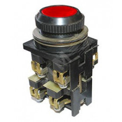 ВК30-10-11110-40 У2, красный, 1з+1р, цилиндр, IP40, 10А. 660В, выключатель кнопочный  (ЭТ)