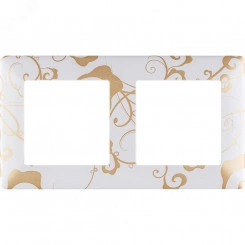 Valena LIFE Рамка 2 поста Ампир белый универсальная