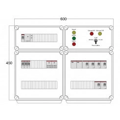 Щит управления электрообогревом DEVIbox HS 6x1700 D330 (в комплекте с терморегулятором и датчиком температуры) Щит управления электрообогревом DEVIbox HS 6x1700 D330 (в комплекте с терморегулятором и датчиком температуры)