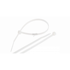 Стяжка нейлоновая неоткрывающаяся, 300х4,5мм, белая, 100шт Стяжка нейлоновая неоткрывающаяся, 300х4,5мм, белая, 100шт