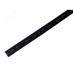 Термоусаживаемая трубка 10,0 5,0 мм, черная, упаковка 50 шт. по 1 м