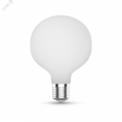Лампа светодиодная LED 10 Вт 1100 Лм 4100К белая Е27 G95 диммируемая milky Filament Gauss
