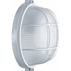 Светильник НПП-60w термостойкий круглый с решеткой IP54 белый