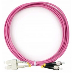Шнур оптический duplex 3м SC-FC 50/125 mm OM4 LSZH FOP-50-OM4-SC-FC-3m