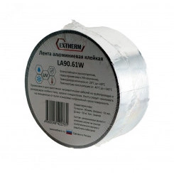 Лента самоклеящаяся алюм. 61ммх50м рулон, толщина 90 мкм, зимний клей Лента самоклеящаяся алюм. 61ммх50м рулон, толщина 90 мкм, зимний клей