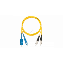 Шнур оптический переходной SM 9/125 OS2 SC/UPC-FC/UPC двойной LSZH 2мм