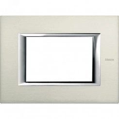 Axolute Накладки декоративные прямоугольные алюминий/алюминий на 3 модуля