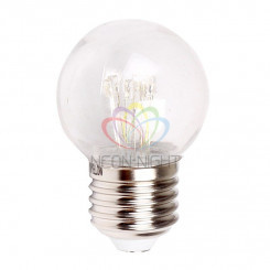 Лампа шар профессиональная LED E27 DIA 45 6LEd зеленый эффект лампы накаливания прозрачная колба