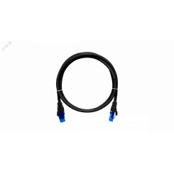 Патч-корд U/UTP 4 пары Cat 6 2хRJ45/8P8C T568B 7х0205мм LSZH черный 5м