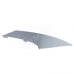 Крышка на поворот горизонтальный LT 45 град. осн. 300 S=1мм R=600мм оцинк.