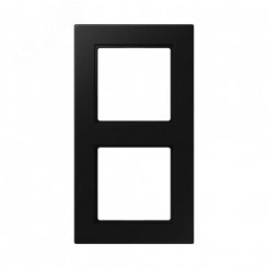 Рамка 2 поста, серия A550, термопласт, черный матовый