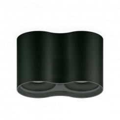 Светильник светодиодный накладной ДПО 24 Вт 1600 Лм 3000К двойной цилиндр черный IP20 LED 180х100 мм 170-240 В Overhead Gauss Светильник светодиодный накладной ДПО 24 Вт 1600 Лм 3000К двойной цилиндр черный IP20 LED 180х100 мм 170-240 В Overhead Gauss