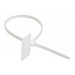 Хомут кабельный ХП1 2.5х110 нейл. бел. с таб. 20х13 (уп.100шт) IEK UHH61-3-110-100