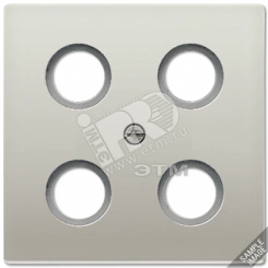 Крышка для SAT-TV-розетки  алюминий