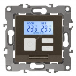 Терморегулятор универс.230В-Imax16А, Эра12, бронза,12-4111-13 Терморегулятор универс.230В-Imax16А, Эра12, бронза,12-4111-13