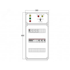 Щит управления электрообогревом DEVIBOX HR 3x4400 3хD330 (в комплекте с терморегулятором и датчиком температуры)