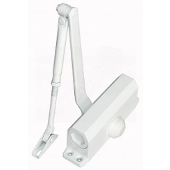 Доводчик двери c тягой EN 2, 30 - 45 кг, 850 мм, двухскоростной, WT - белый Доводчик двери c тягой EN 2, 30 - 45 кг, 850 мм, двухскоростной, WT - белый
